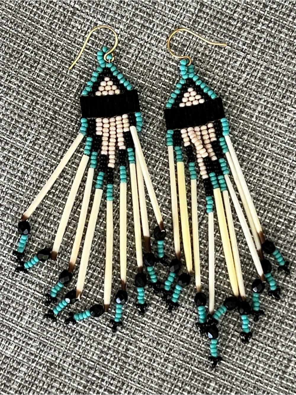 Jacquie Aiche 14k yellow gold and bead earrings